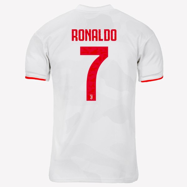 Camiseta Juventus NO.7 Ronaldo 2ª 2019/20 Gris Blanco